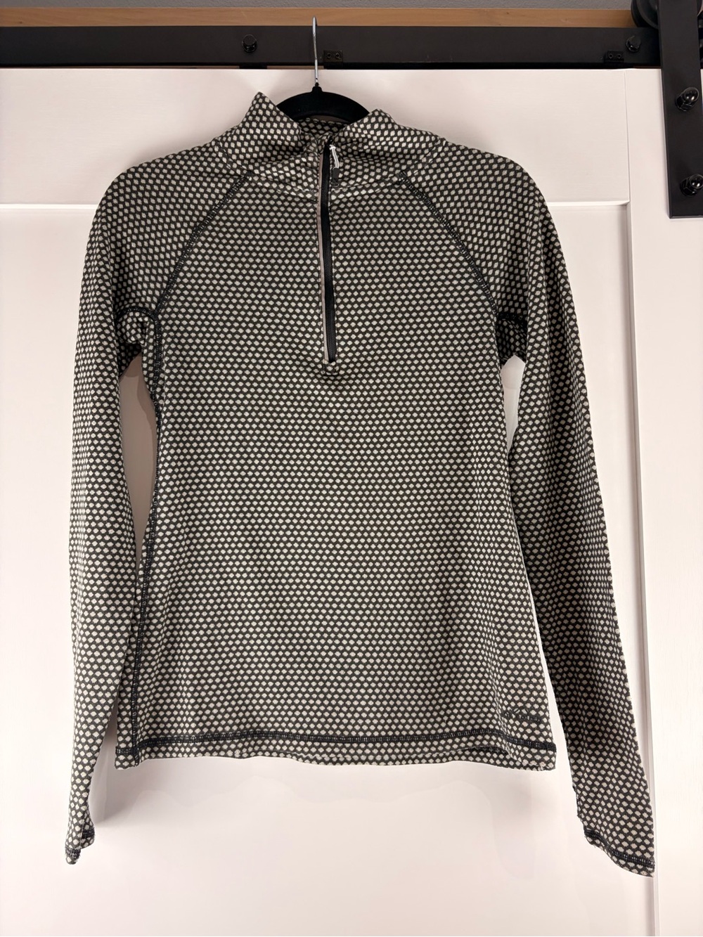 Eddie Bauer First Ascent Polka Dot 1/4 Zip Pullover Fleece Women’s M